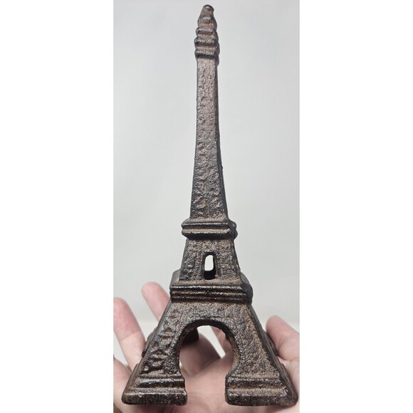Cast Iron Eiffel Tower Architecture Home Décor French Style Decoration 8" - Picture 4 of 9